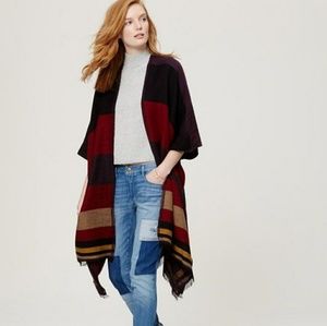 LOFT Colorblock Poncho
